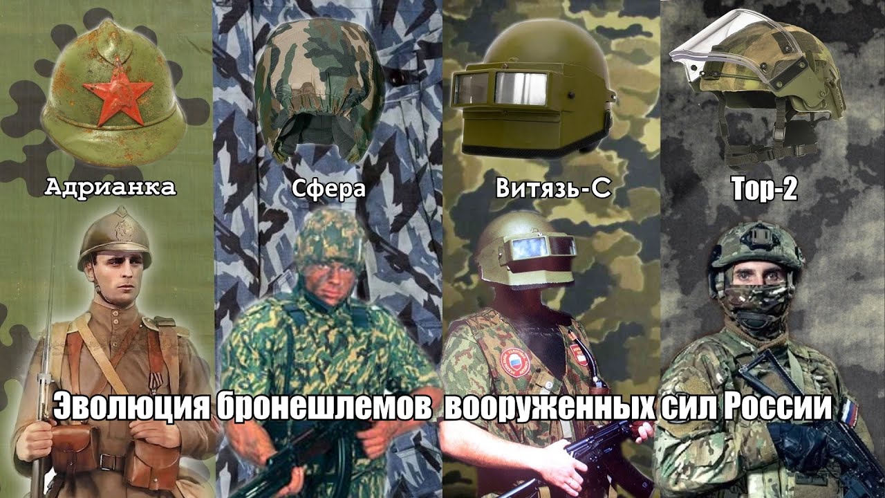 Эволюция броне-шлемов в вооруженных силах СССР-РФ