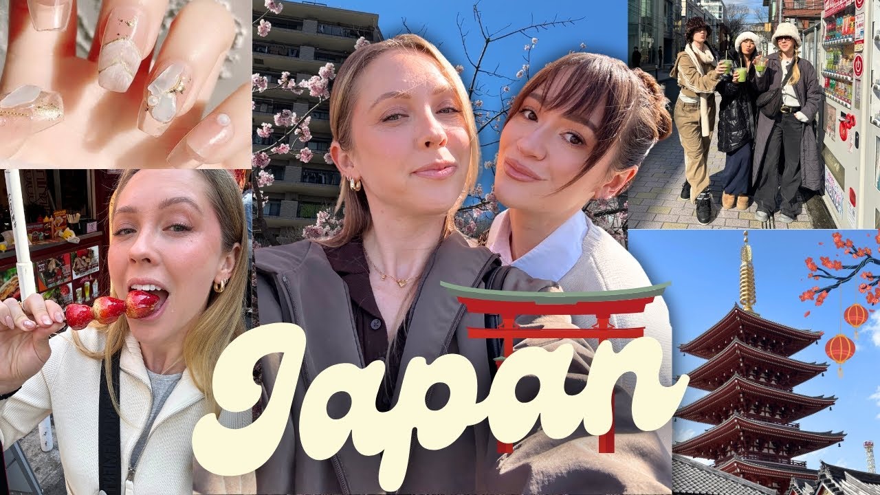 Come be a tourist with me in Japan! Trying japanese snacks + getting my nails done!