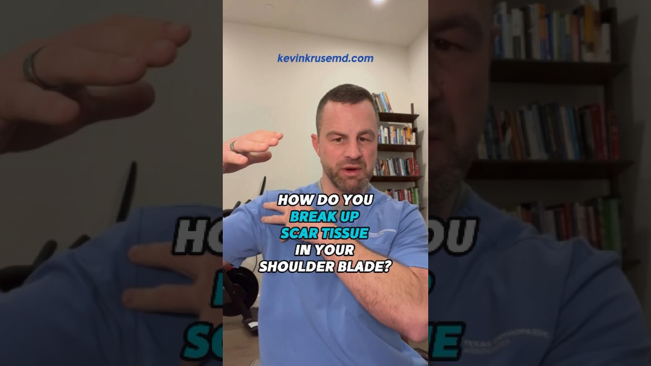 How Do You Break Up Scar Tissue In Your Shoulder Blade #shoulderscar #shouldersurgeon