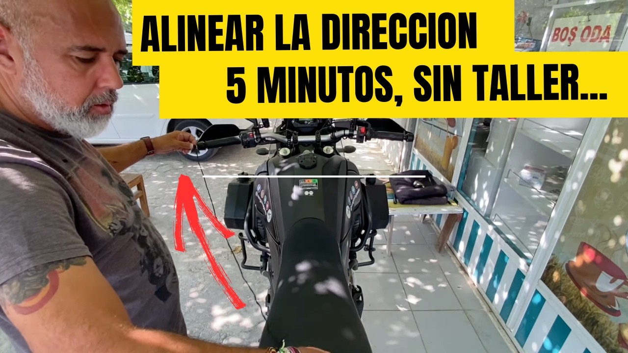 ⚠️ Cómo ALINEAR la HORQUILLA y el MANILLAR de tu MOTO en 5 MINUTOS 💪🏽