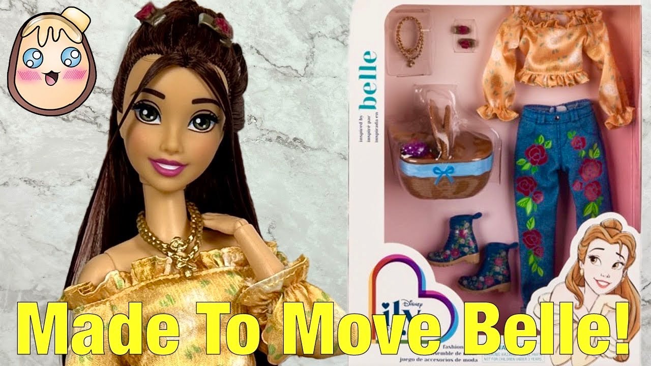 Making A Custom Mattel Made To Move Belle Doll! + Disney ily 4ever Belle Inspired Fashion Pack!