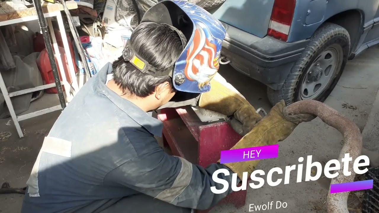 Reparando escape con flux Core II Geo Tracker