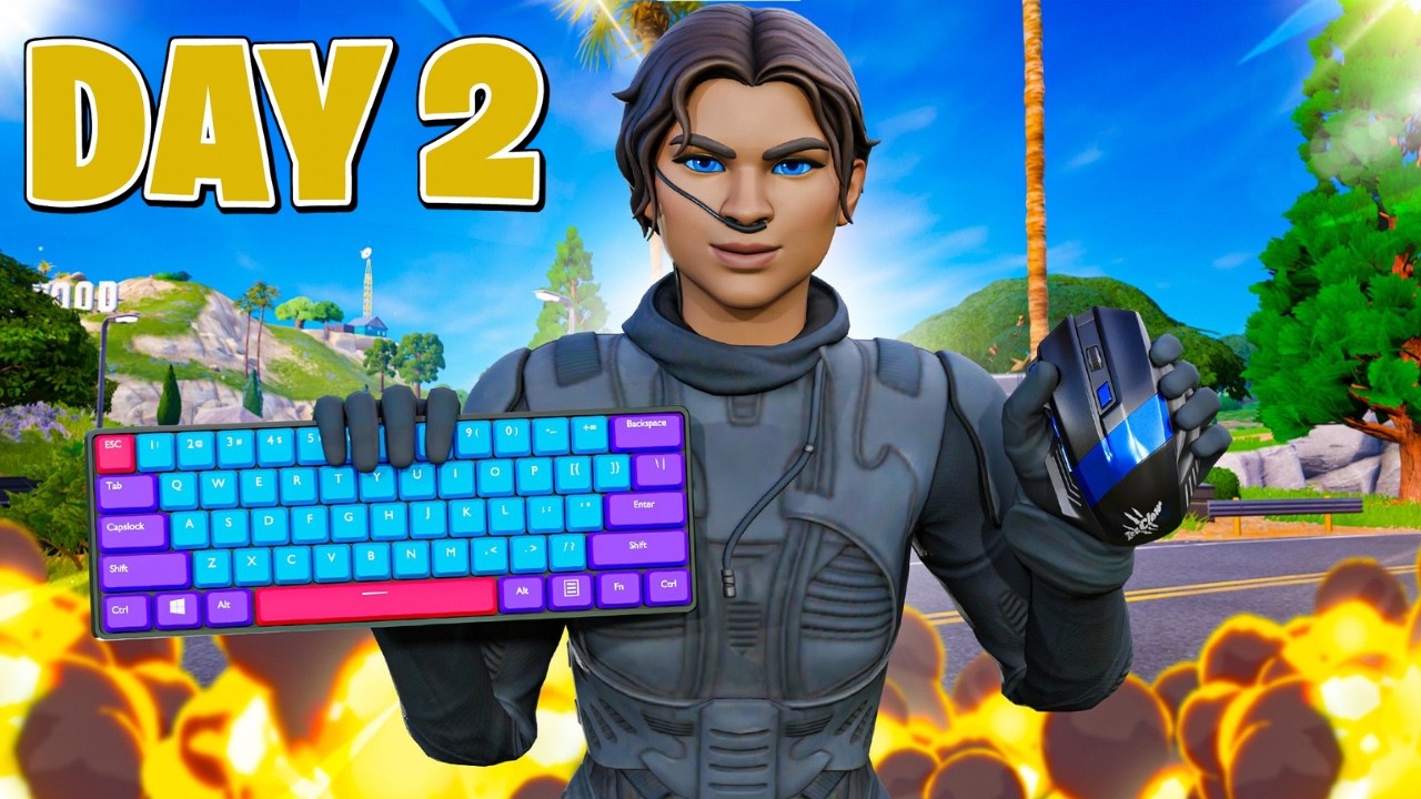 I Practiced Keyboard & Mouse for 7 Days Straight... (DAY 2)