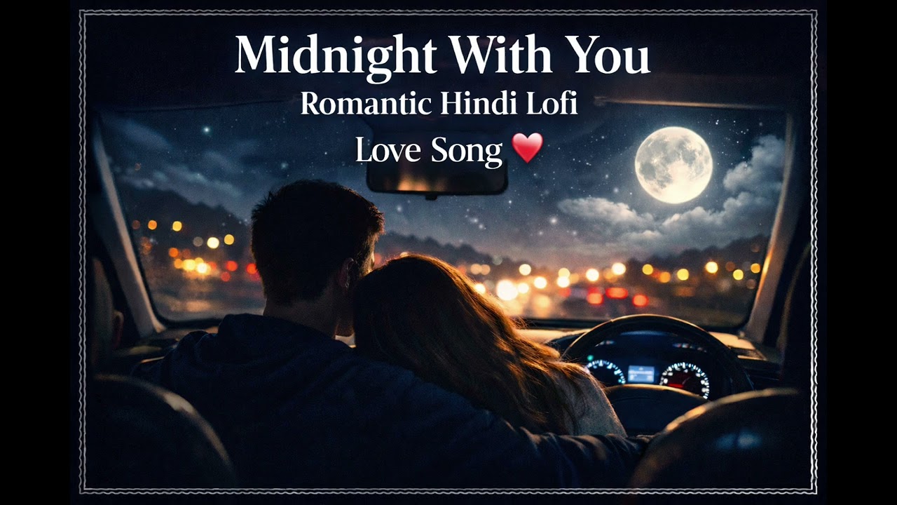 Midnight With You 🌙 | Romantic Hindi Lofi Love Song | Night Drive Vibes ❤️