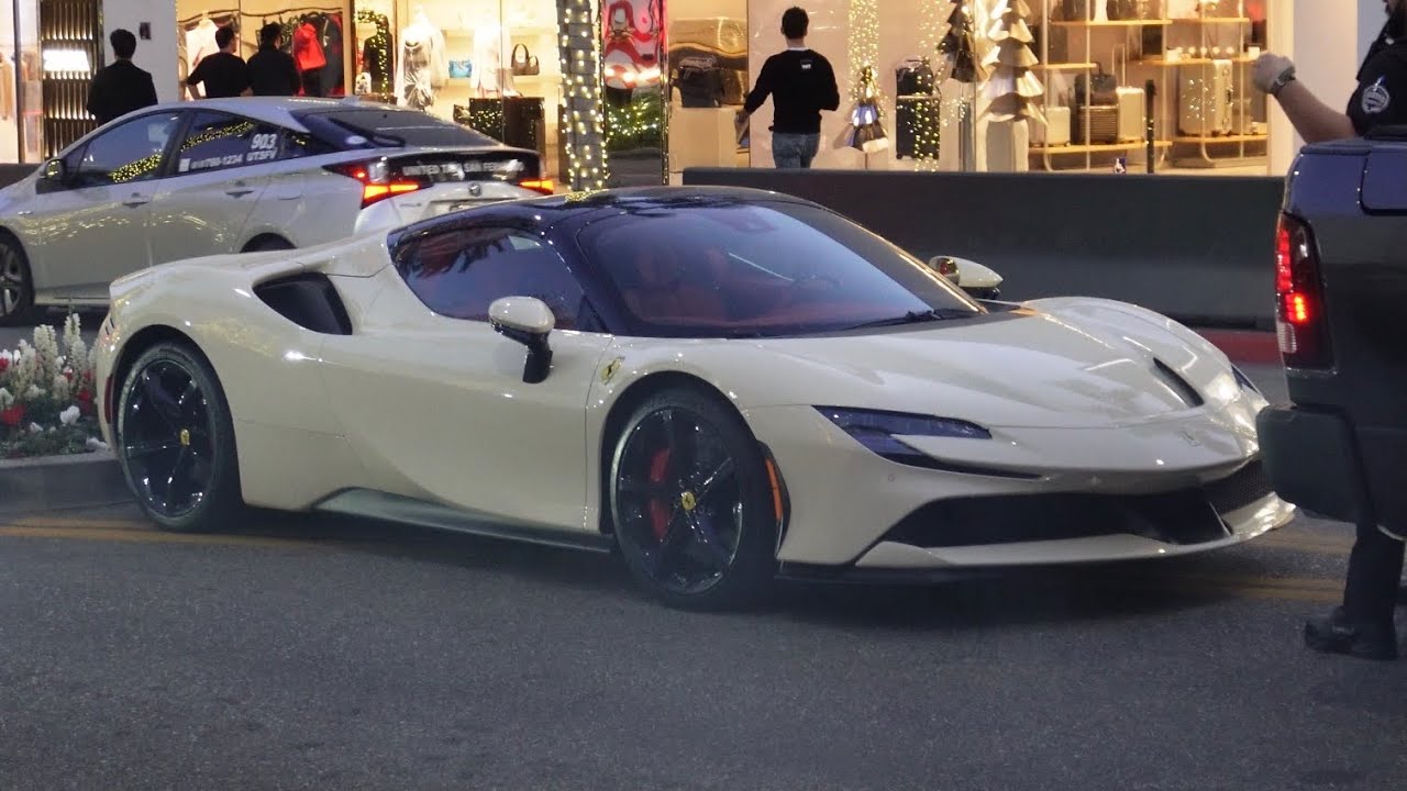 Beverly Hills Supercar Spotting! Lamborghini Aventador SVJ, Ferrari SF90, Porsche 911 GT3 RS 992!