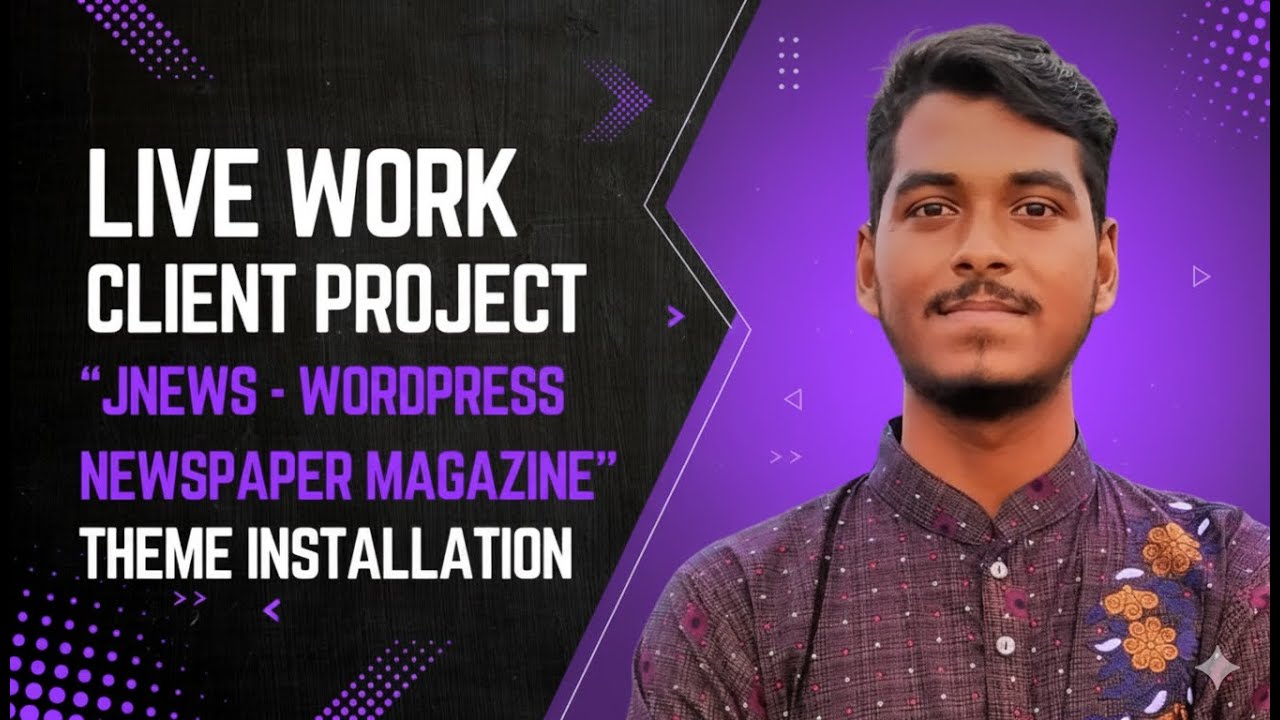 JNews - WordPress Newspaper Magazine Blog AMP Theme Installation and demo import -  Bangla Tutorial