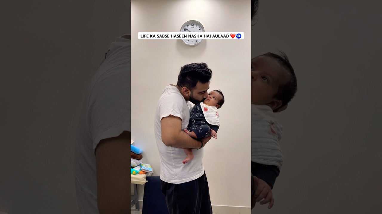 The most beautiful addiction in life is children ❤️🧿 #rajatswati #love #trendingonshorts #fatherl...