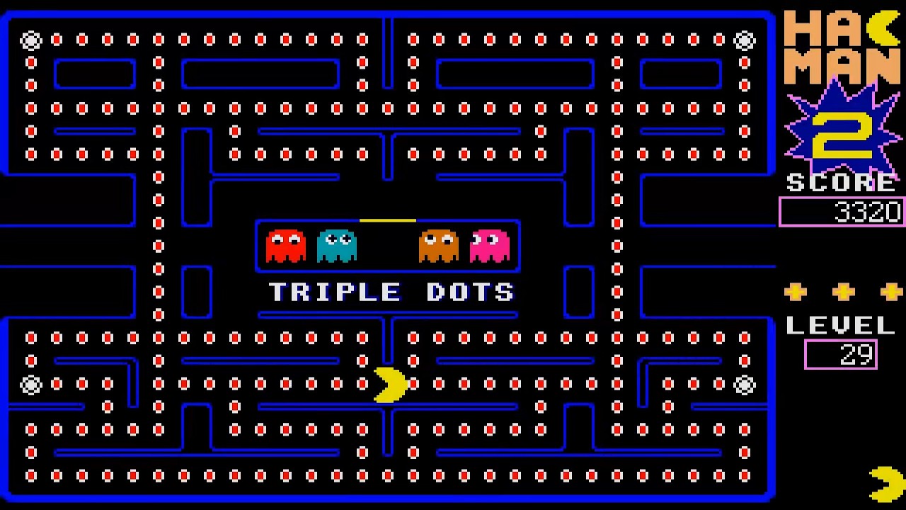 ATARI ST TRIPLE DOTS LEVEL 29 HACK HACMAN II HAC MAN 2 PACMAN PAC MAN CLONE David Bagget ELEMENTS
