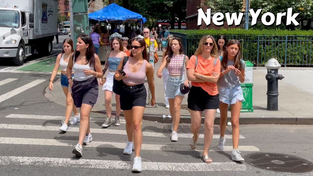 Manhattan Summer Walk Kips Bay neighborhood - New York City 4k Walking Tour