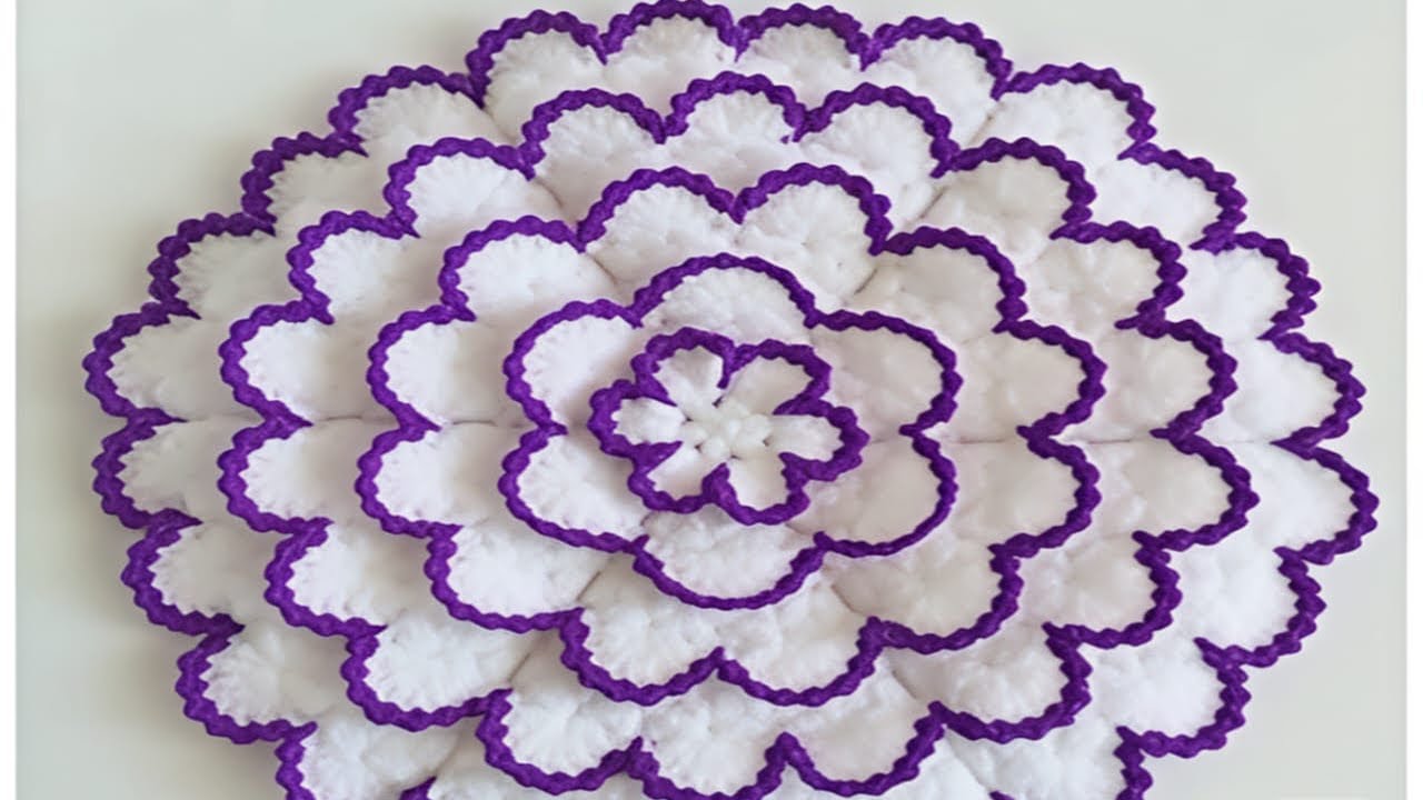 Gorgeous ✨crochet thaalpos ✨doily ✨mandala ✨tablecloth #viraltrend #ytviral