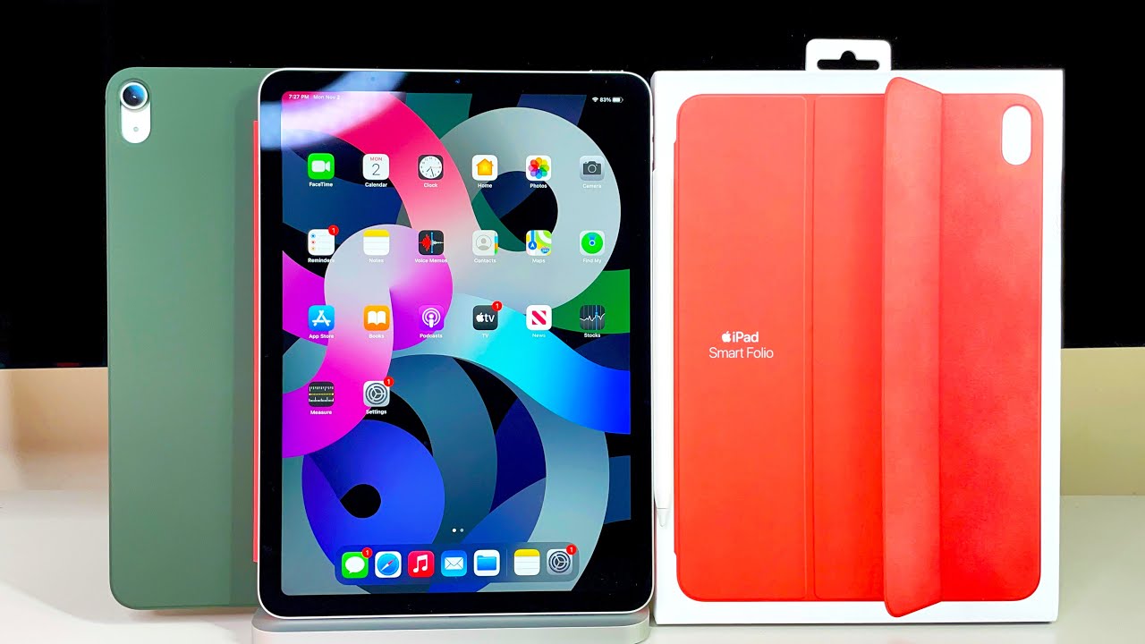 Apple iPad Air 4th Gen Smart Folio Cover - Unboxing & Review | Back Protection + New Colors!