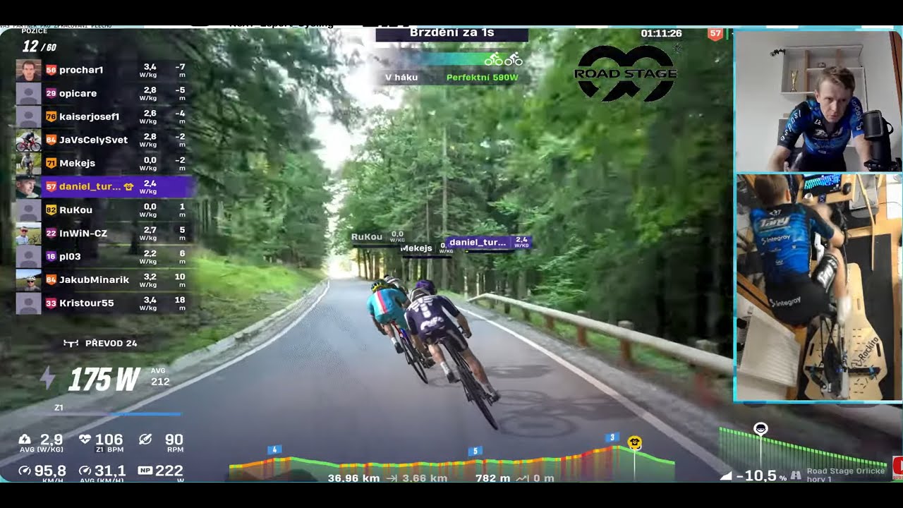 Road Stage tr&eacute;nink s Danem Turkem