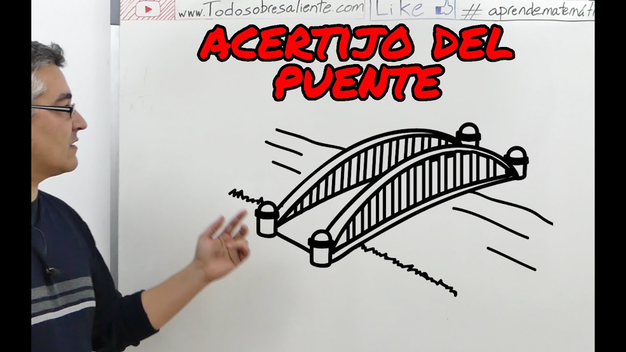 Acertijo del puente. Aprende matemáticas.