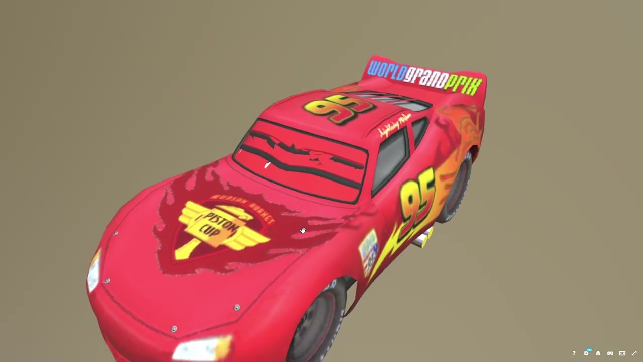 Strange Lightning McQueen 3D Models