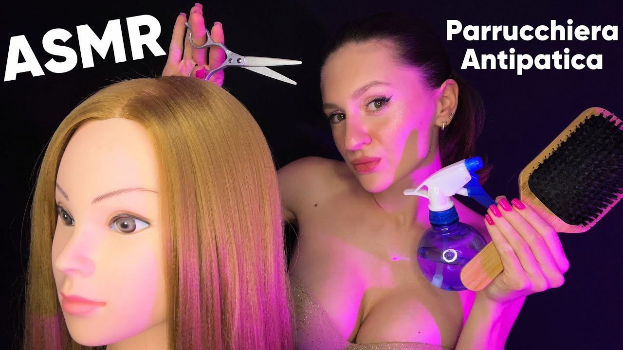 ASMR POV: PARRUCCHIERA ANTIPATICA 💇🏻‍♀️ Hair Brushing, Haircut, Whispers | Roleplay Ironico 🤣