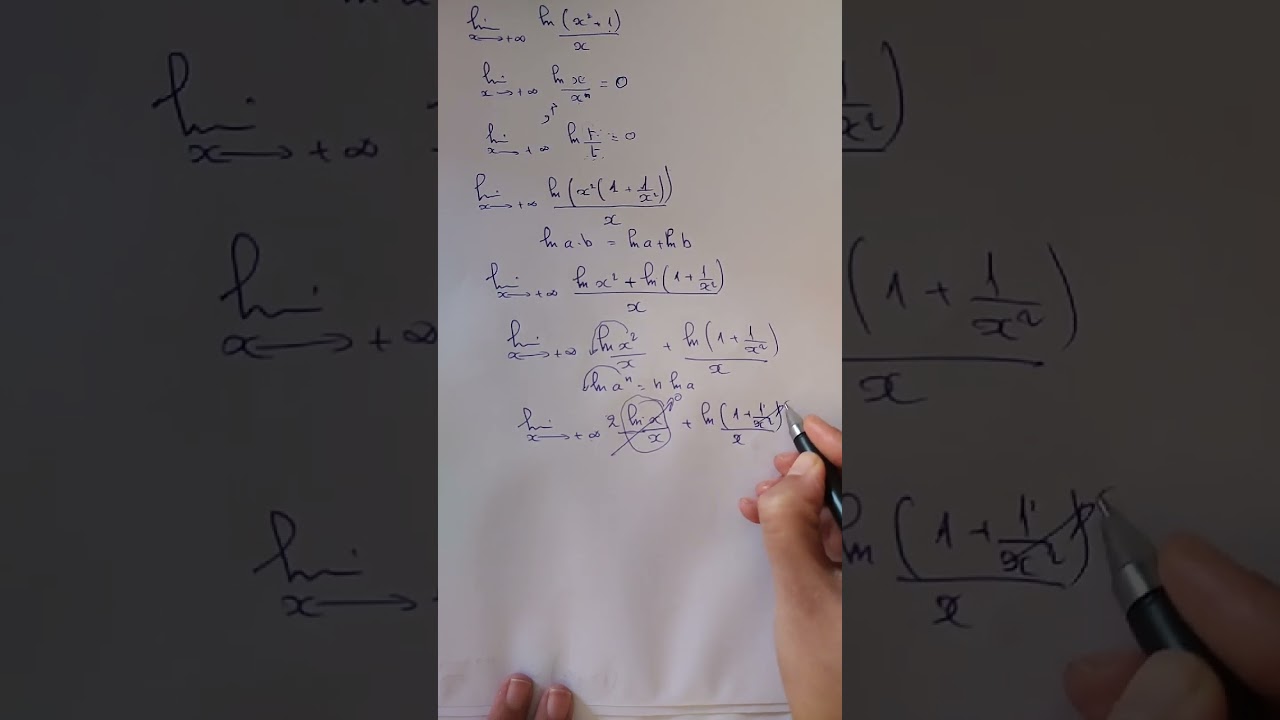 نهاية في دالة اللوغارتمية