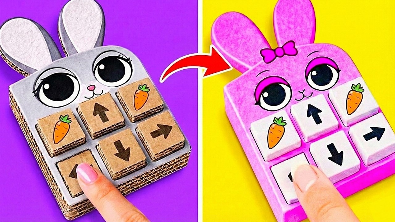 From Regular to Sprunki DIYs ✨ *Cute Cardboard Crafts & Gadgets*