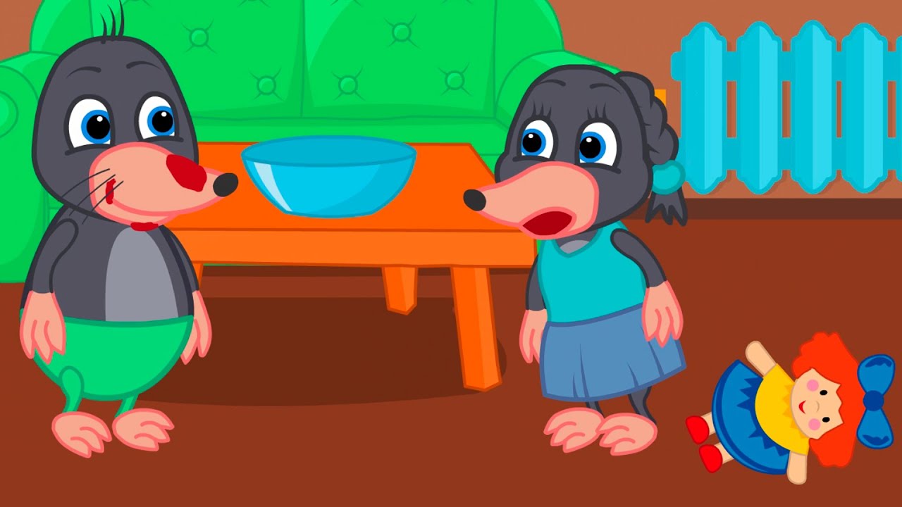 Benny Mole and Friends - Brother Ate All The Berries Cartoon for Kids