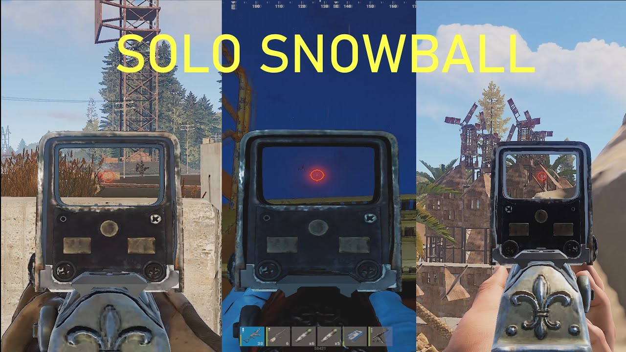 SOLO SNOWBALL on 350pop OLD RECOIL SERVER - RUST