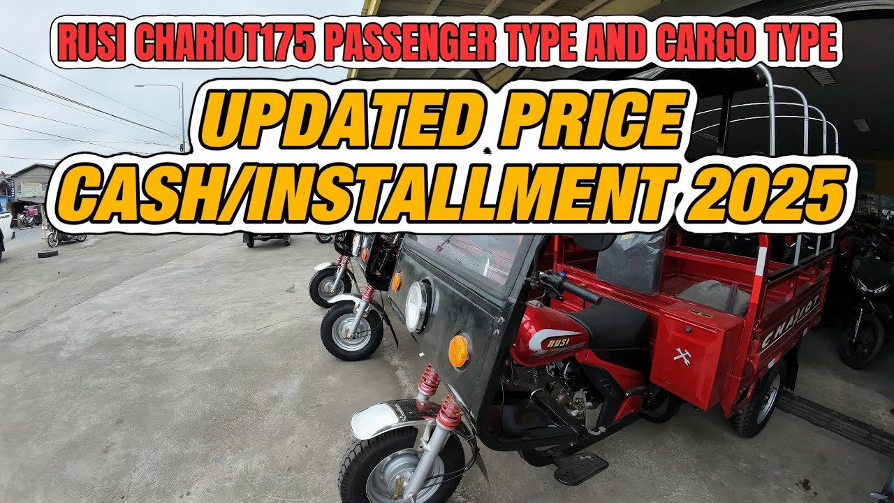 RUSI CHARIOT 175 UPDATED PRICE CASH/INSTALMENT AND UPDATED DESIGN 2025#tuktuk #rusichariot175