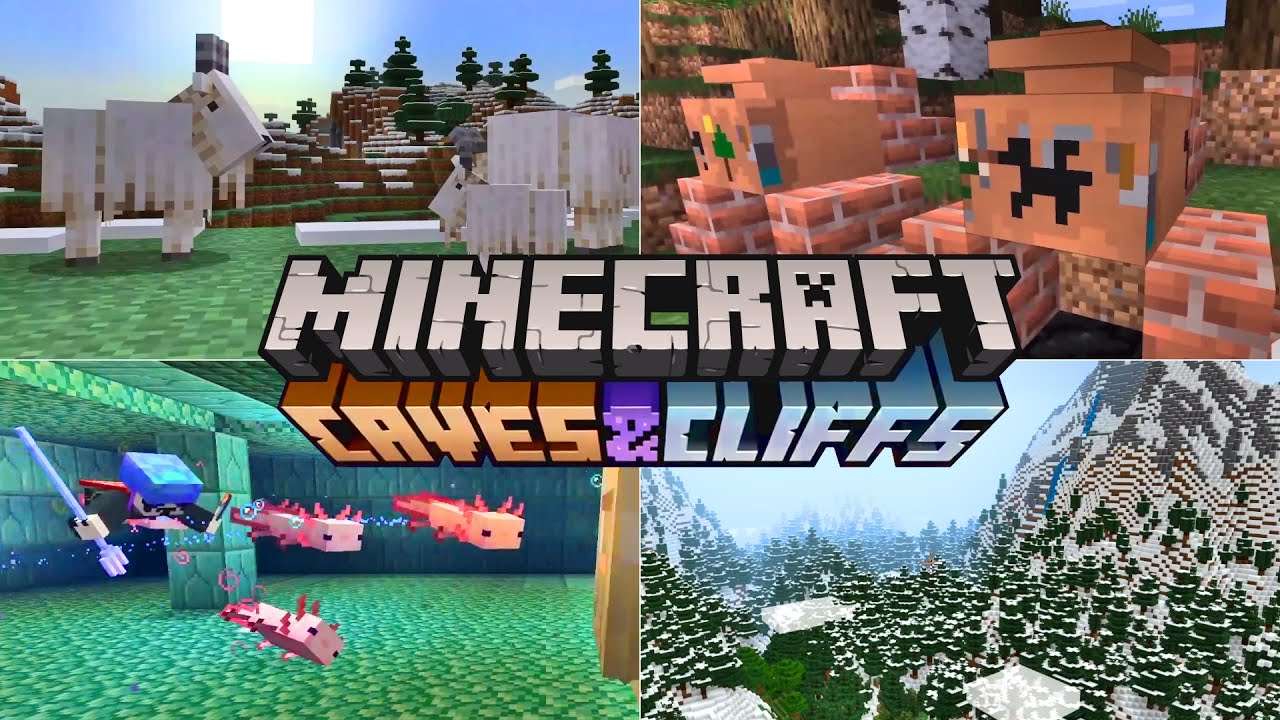Minecraft 1.17: Co Nowego? AKTUALIZACJA JASKIŃ! NOWE G&Oacute;RY, KOZY, AXOLOTL, ARCHEOLOGIA!