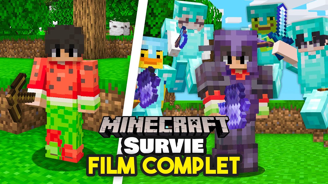 Survivre 1000 Jours sur le Serveur Minecraft le plus Dangereux.. [Film Complet]