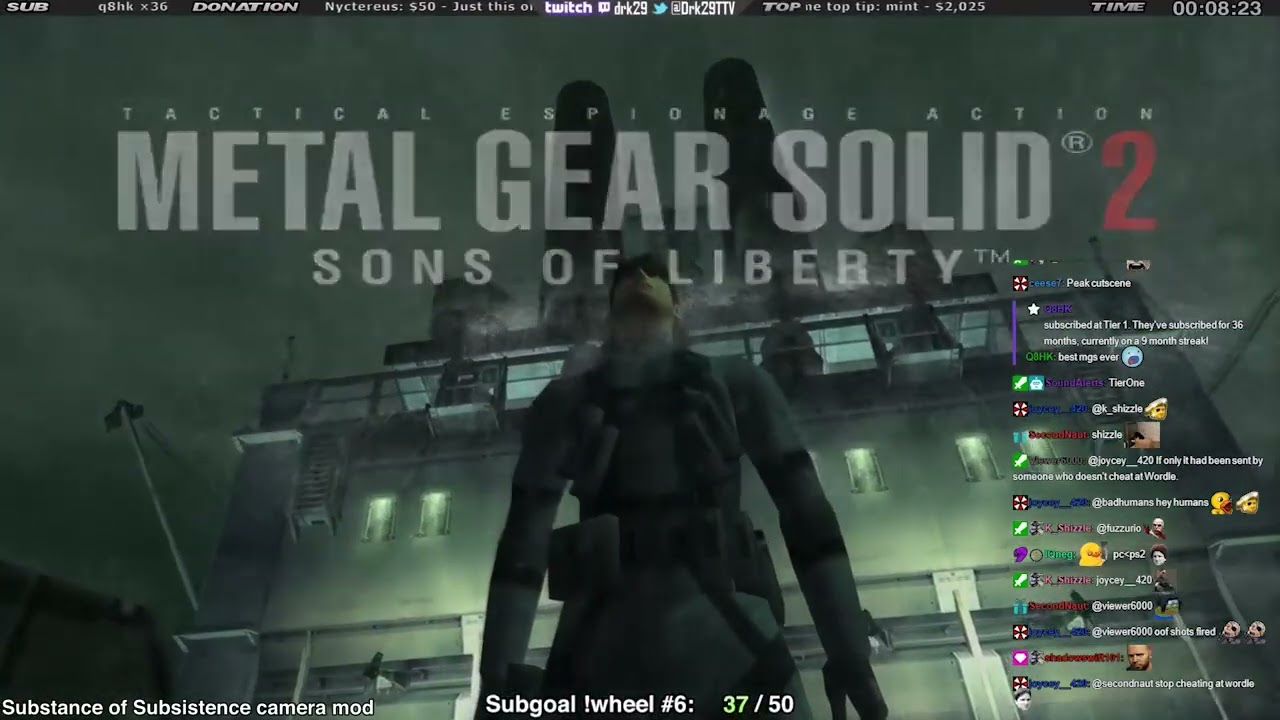 Metal Gear Marathon Feb 2026: MGS2 3D Camera mod (Substance of Subsistence) (Sub Goal) (2/19/26)