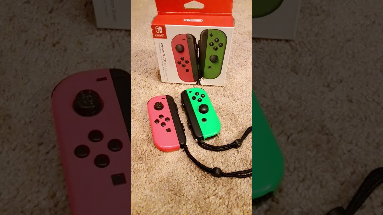 The Pink and Green joy-cons #shorts #nintendo