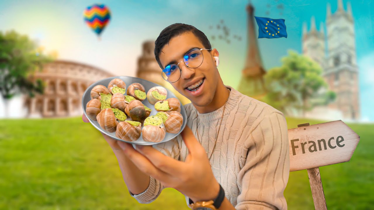 تجربة أغرب الوجبات في اوروبا 🇪🇺🥐