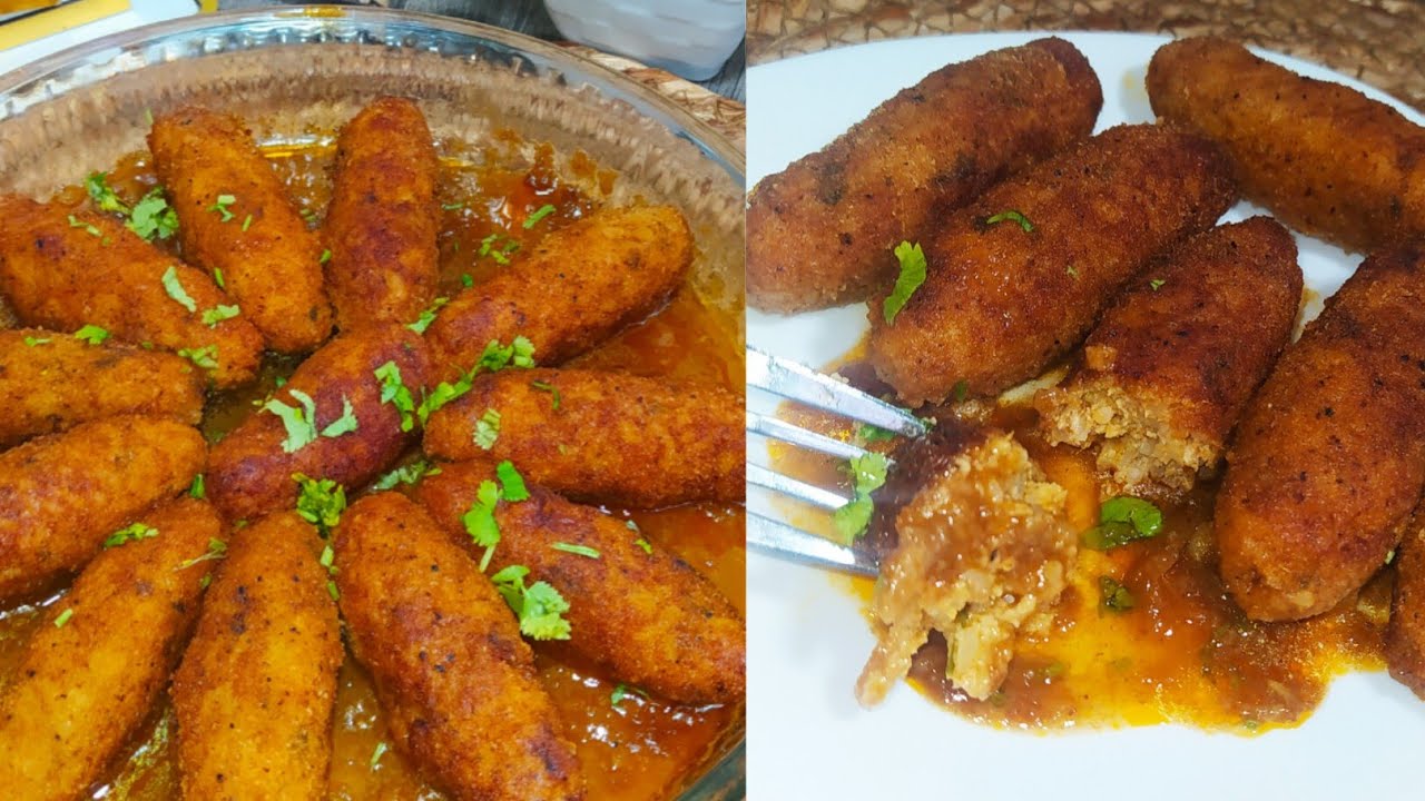 الوصفة لي راهي دايرة ضجة فل اليوتيوب🔥اصابع الأرز بذوق المرڨاز غير بكاس روز وربع صدر دجاج بنة عالمية🤤