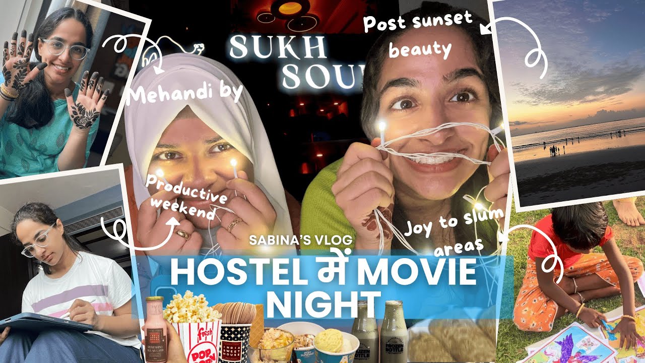 🌟Hostel में Movie Night || Productive Weekend 🌟 