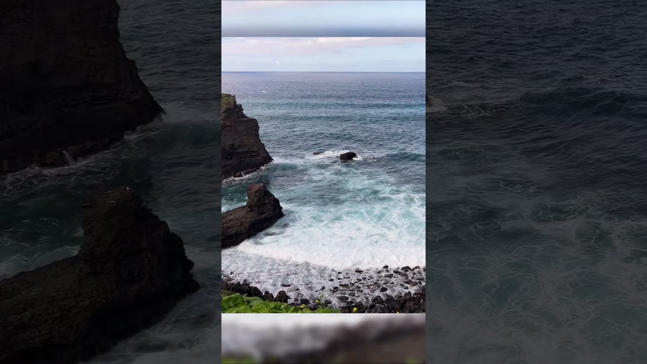 4K Peaceful Ocean Waves Scenic View | Atlantic Coast | No Music | 60 Minute Loop