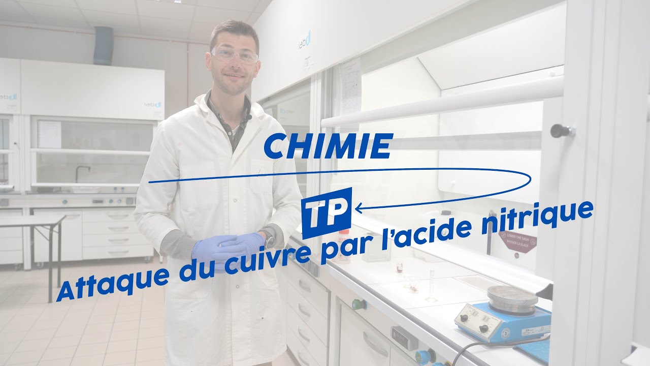Chimie : attaque du cuivre par l'acide nitrique