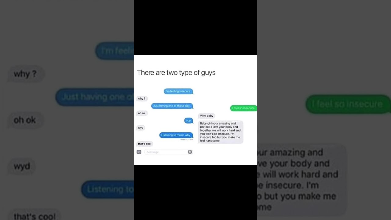 Two types of guys… choose wisely 😭❤️