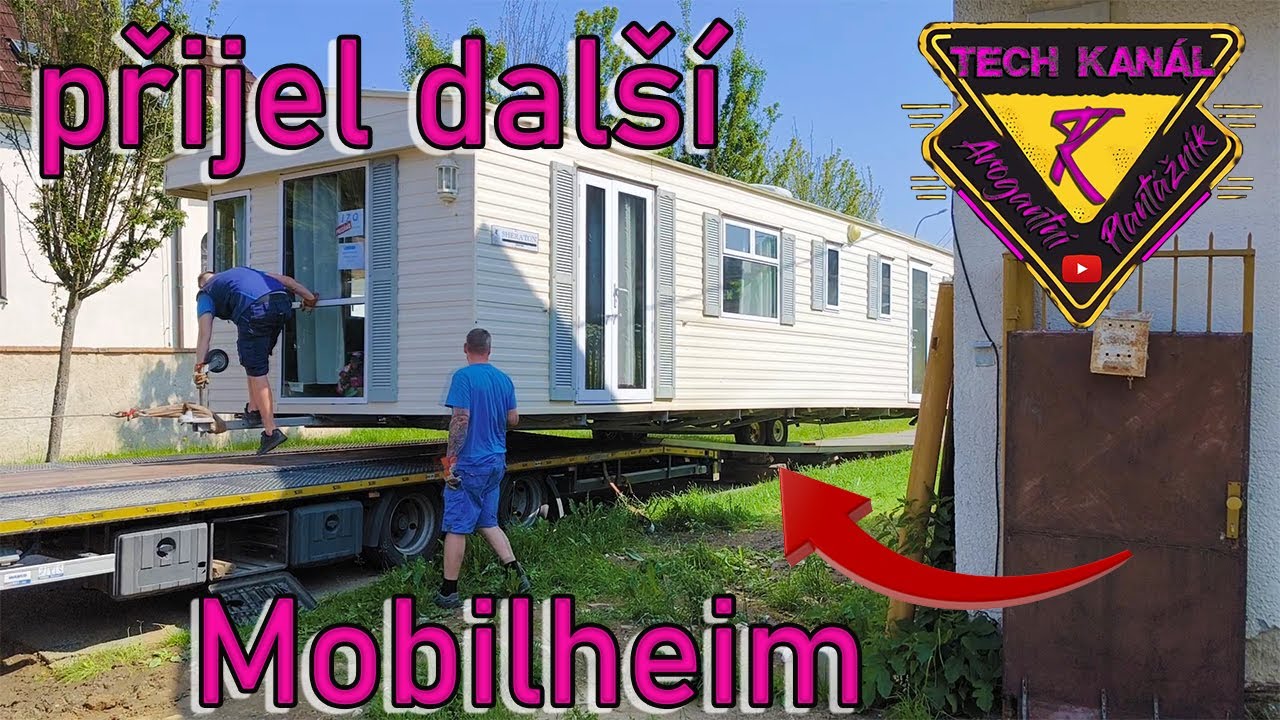 🏡 Přijel druhý mobilheim 🚌 bagr to zvládl 🔥