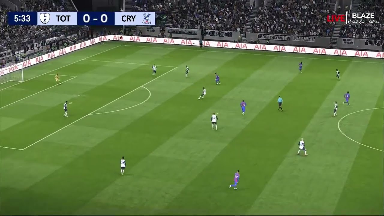 🔴 LIVE : Tottenham vs Crystal Palace | Premier League 2025/26 | VideoGame Simulation