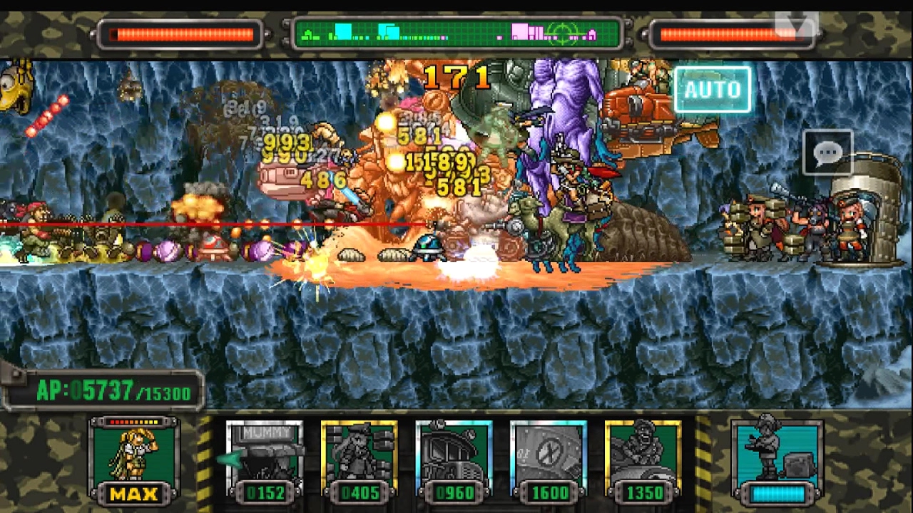 [HD]Metal slug ATTACK. ONLINE!  2 VS 2 TRIPLE ROLLING  Deck!!! (1.20.0 ver)