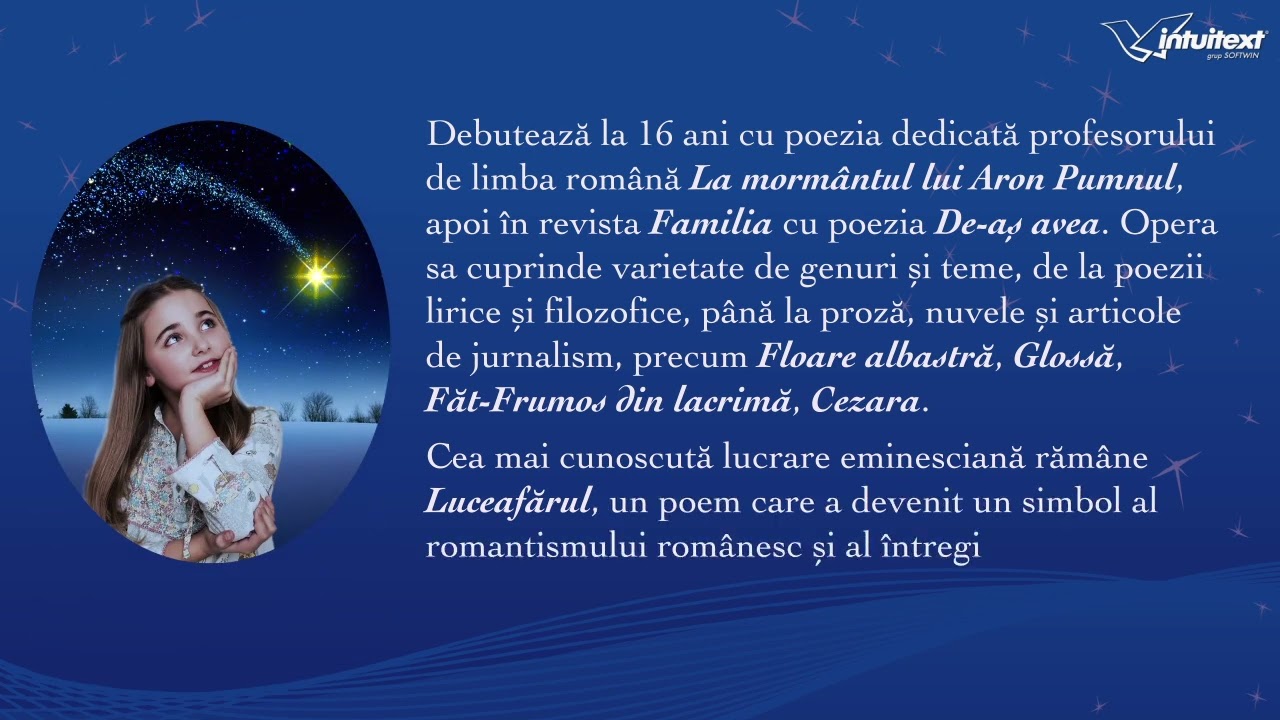 Mihai Eminescu. Poet. Scriitor. Limba şi Literatura rom&acirc;nă - Manual pentru clasa a VIII-a 2025