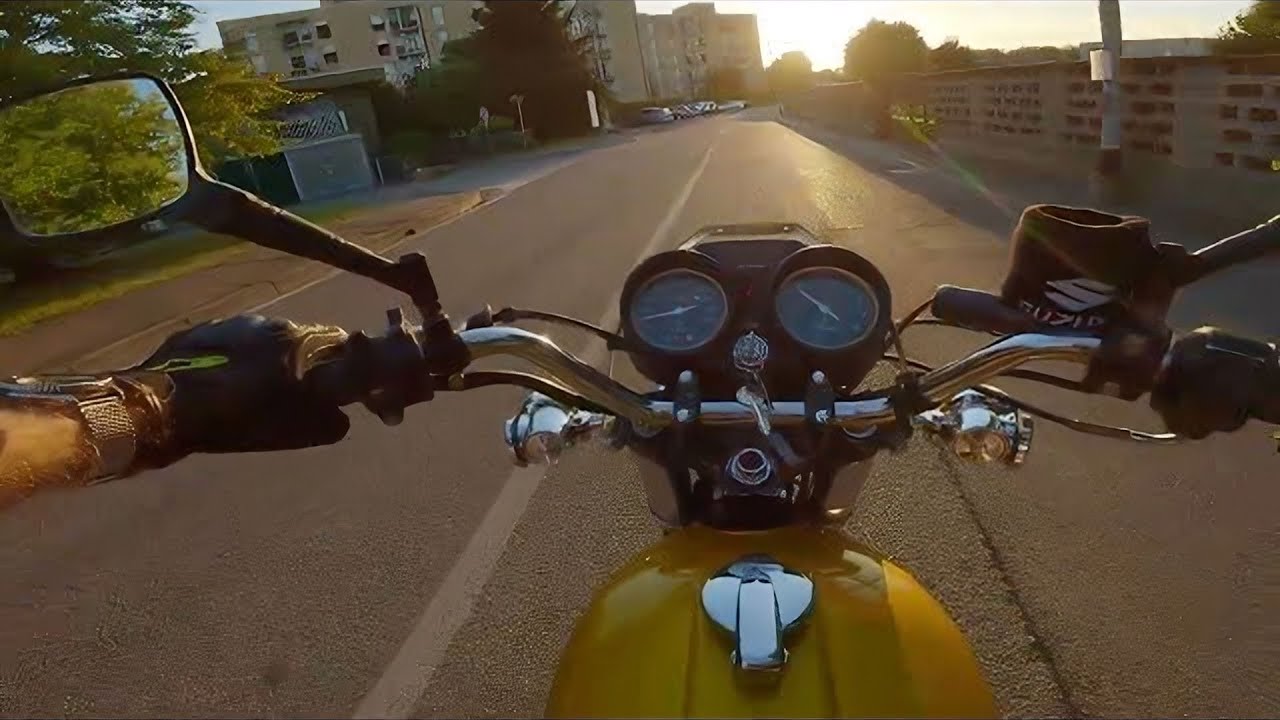 Suzuki GT380 - evening ride - 4K