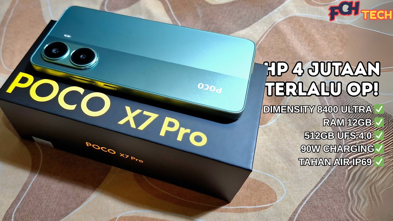 Unboxing POCO X7 Pro Indonesia, HP 4 jutaan dengan spek terlalu OP!