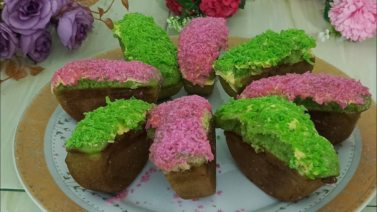 Pukis jus daun pandan dan daun Suji,All in one,semua bahan masuk jadi satu @happypensiun # pukis 