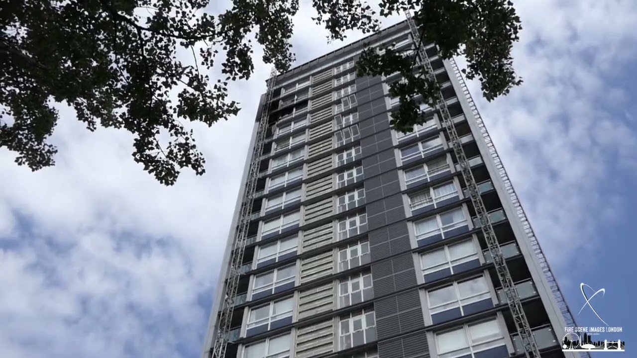7/5/20 6 Fire Engines Attendance, 17th Floor Flat🔥Fire. Gaydon House, Bourne Terrace, W2