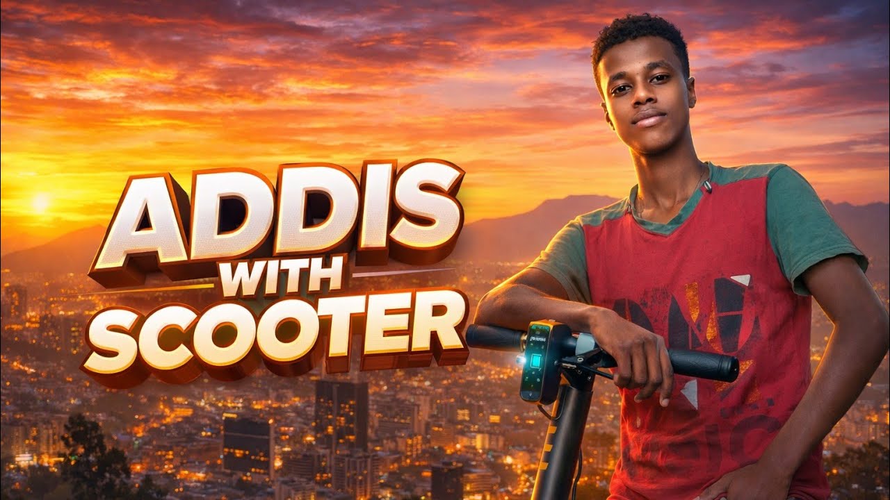 Addis abeba በ scooter|| addis night life|| አዲስ አበባ