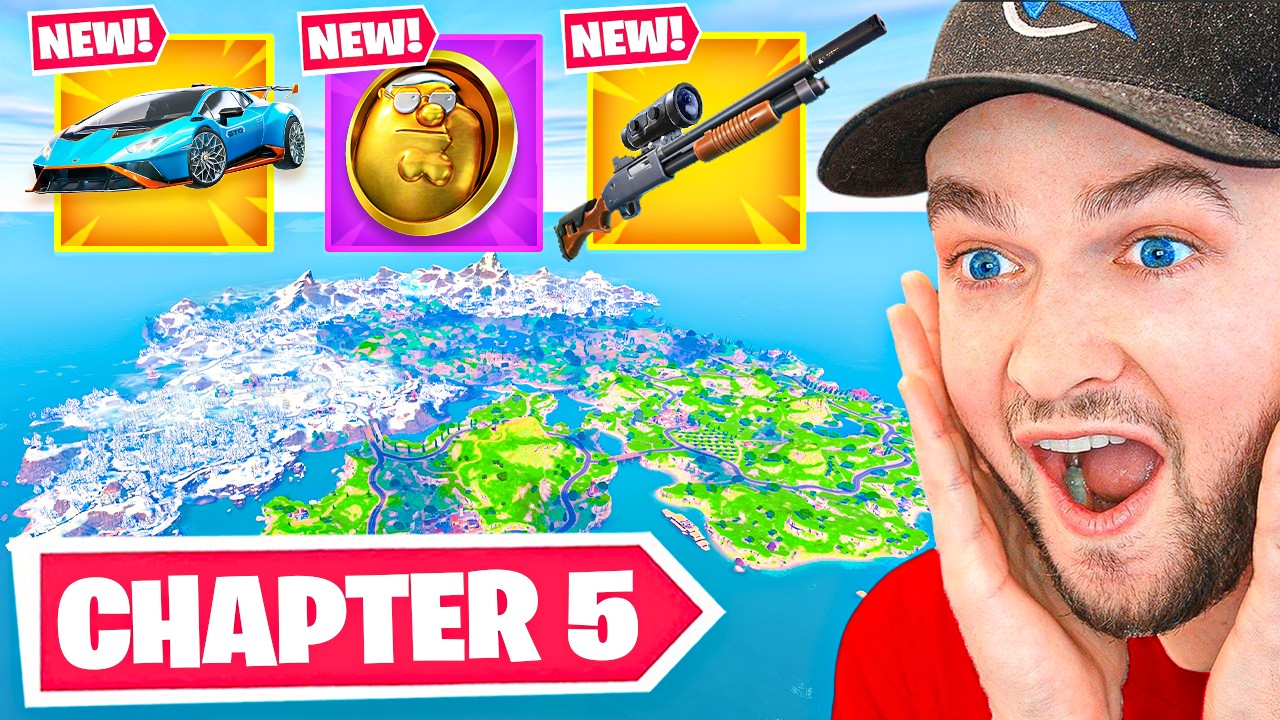 *NEW* Fortnite CHAPTER 5 Gameplay! (New Map, Weapons + Bosses)