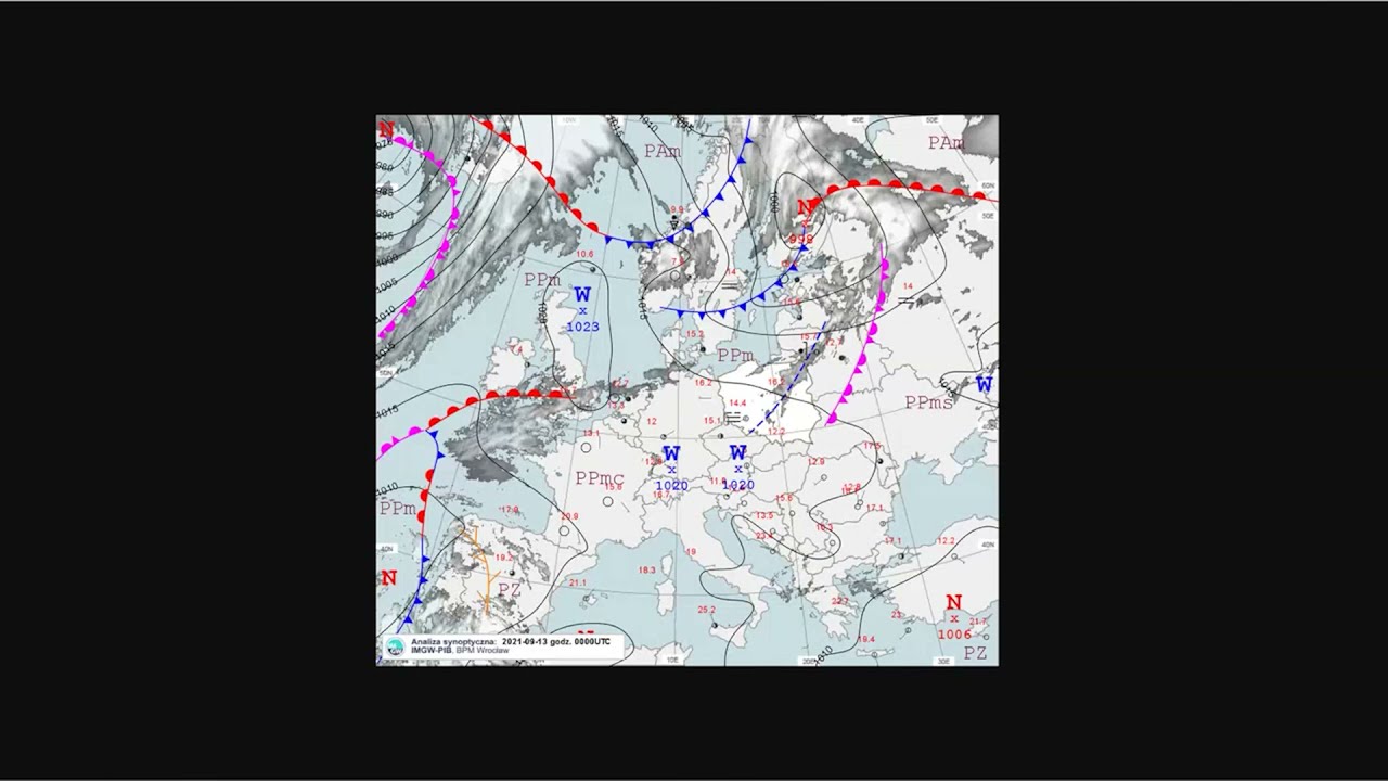 IMGW-PIB: Briefing pogodowy / Prognoza synoptyczna na 37 tydzień roku (od 13.09 do 19.09.2021 r.)