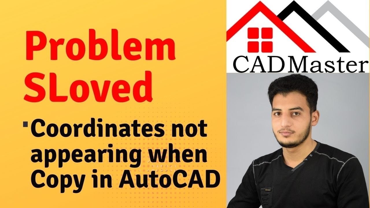Coordinates not appearing when Copy in AutoCAD Problem Solved.