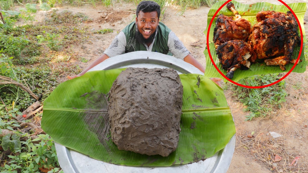 களிமண் தடவி சுட்ட சிக்கன் | பாய் செய்ரத நீங்களே பாருங்க Vera level | MUD CHICKEN prepared by bhai