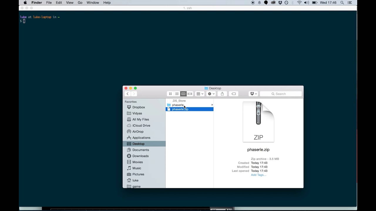 Phaser LE Mac OSX Installation video