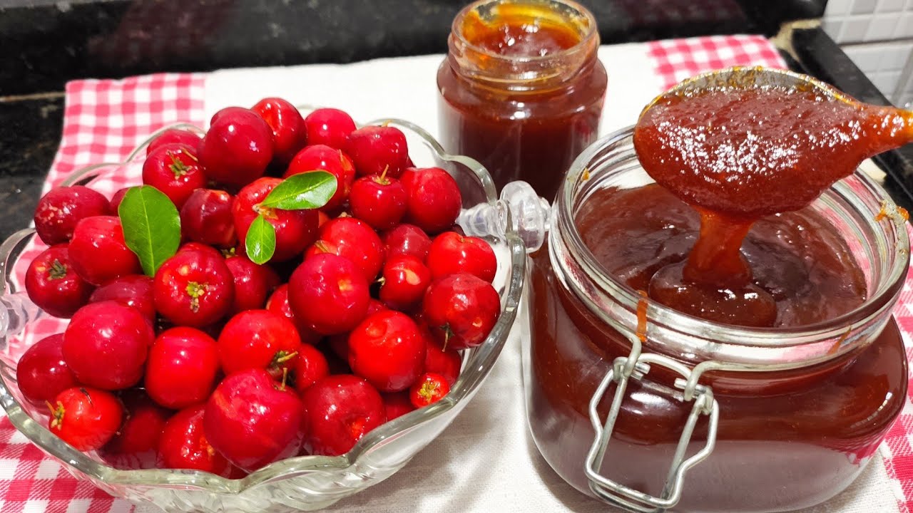 GELÉIA DE ACEROLA ESTAMOS NA ÉPOCA DESSA FRUTA DELICIOSA  !