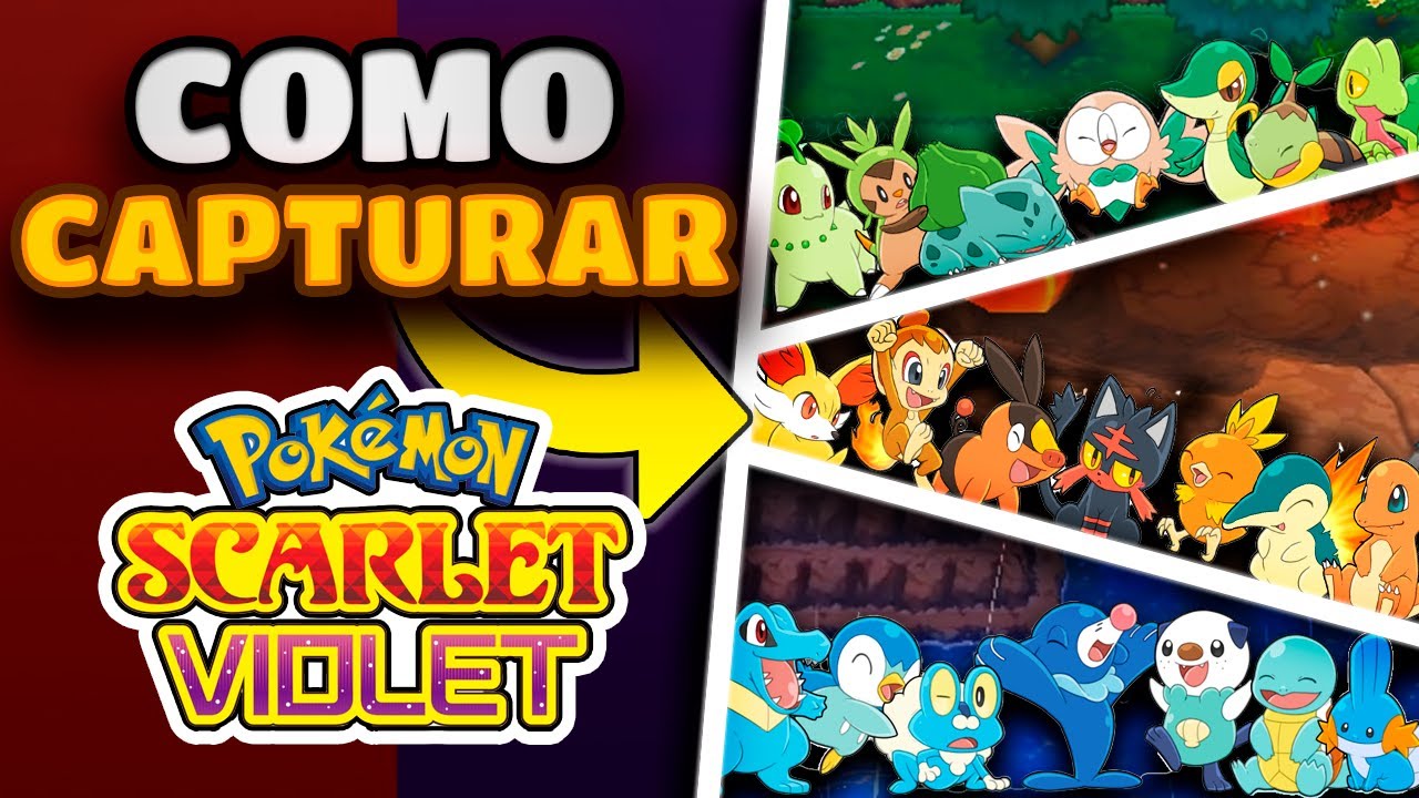 Como CAPTURAR a TODOS los INICIALES en POKEMON ESCARLATA Y PURPURA